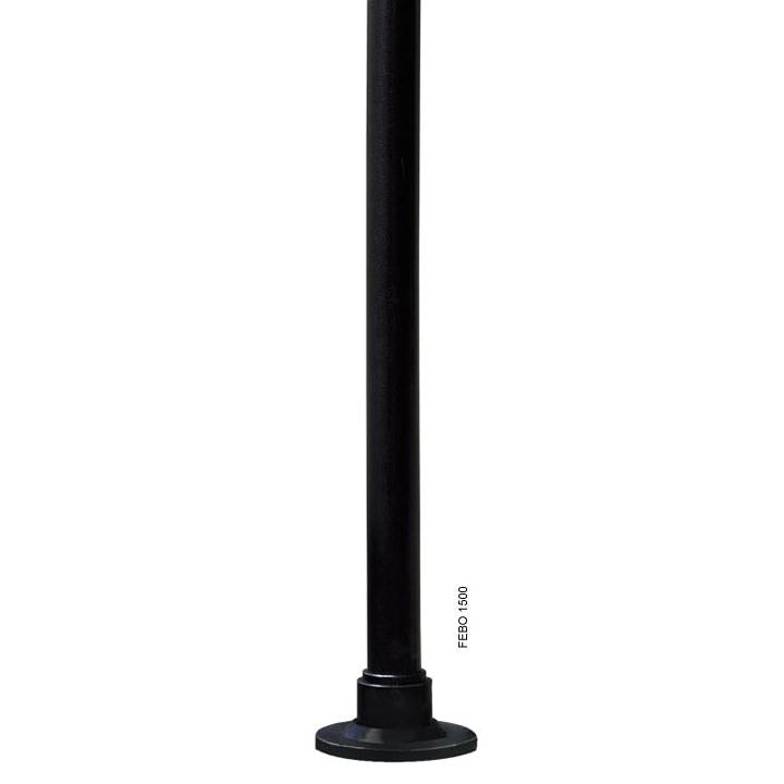 PALO FEBO 1500 NERO 1,5MT IN RESINA FUMAGALLI