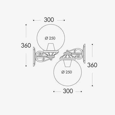 BISSO/G250 NERO FUME  E27