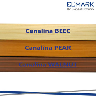 CANALINA DK WALNUT 2MT 15X10 PLASTIC CABLE TRUNKING C