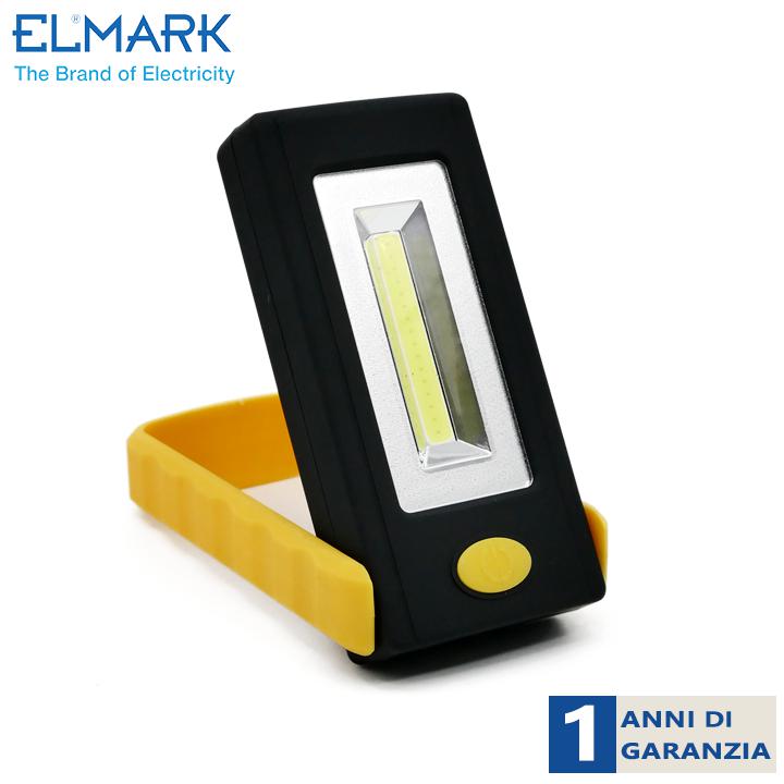 LAMPADA LAVORO CON BASE ROTANTE 3W COB YELLOW PLUG