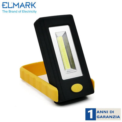 LAMPADA LAVORO CON BASE ROTANTE 3W COB YELLOW PLUG