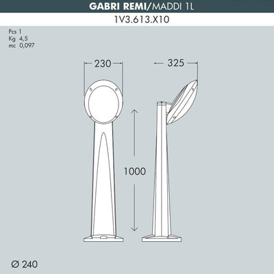 GABRI REMI/MADDI 1L E27 NERO