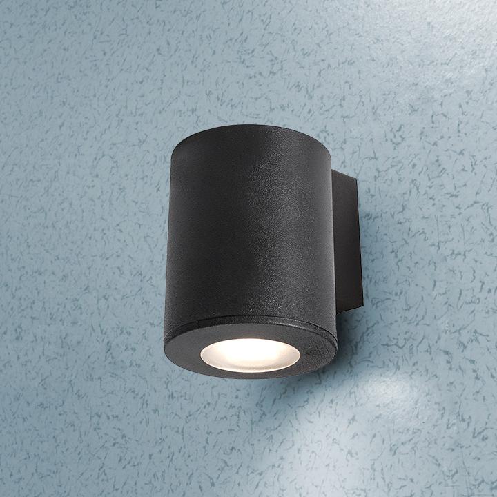 FRANCA 90 WALL NERO GU10 3,5W  CCT