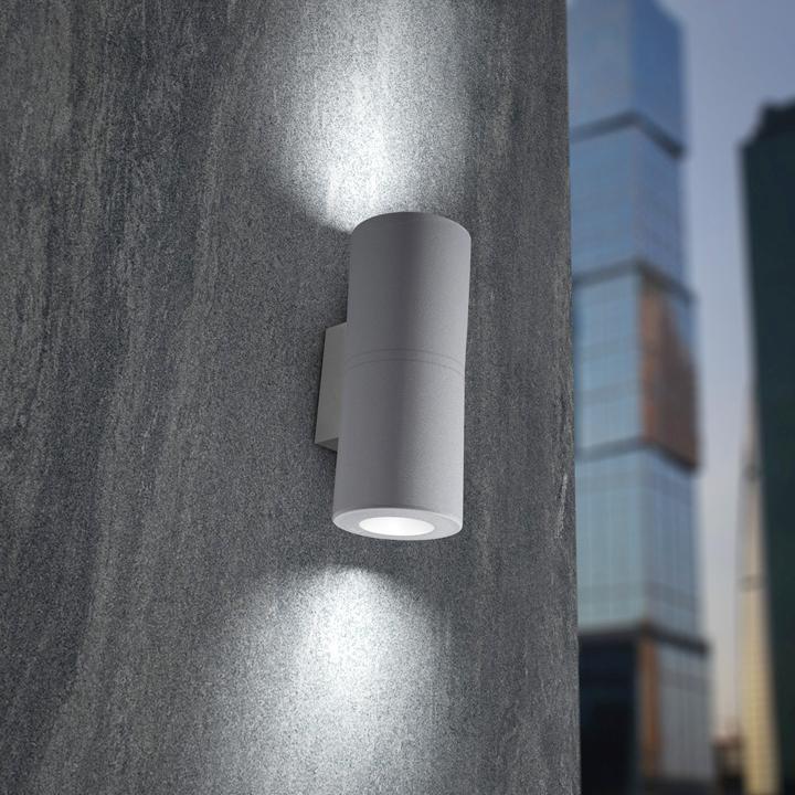 FRANCA 90 2L WALL GREY GU10 2X3,5W CCT 2700/4000K