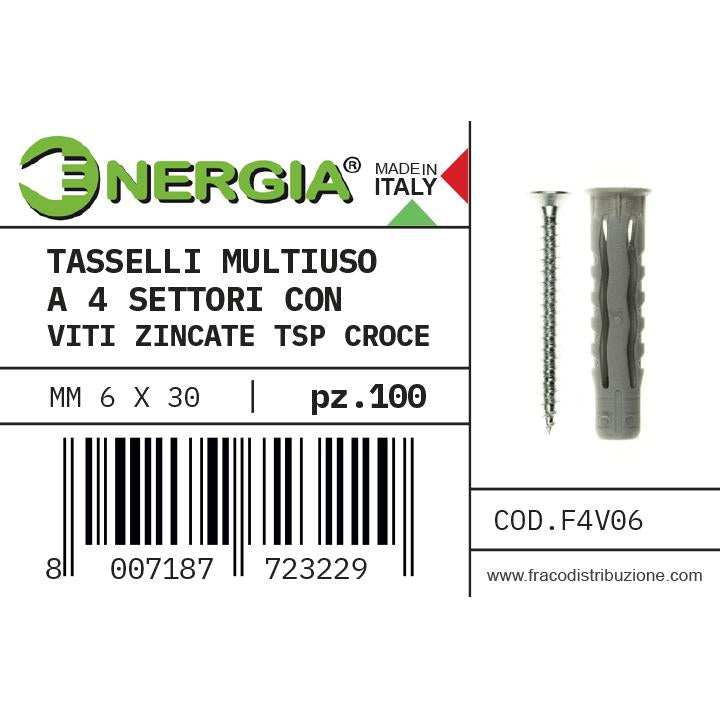 SCATOLA 100 TASS. 6MM MULTIU  SO C/VITE