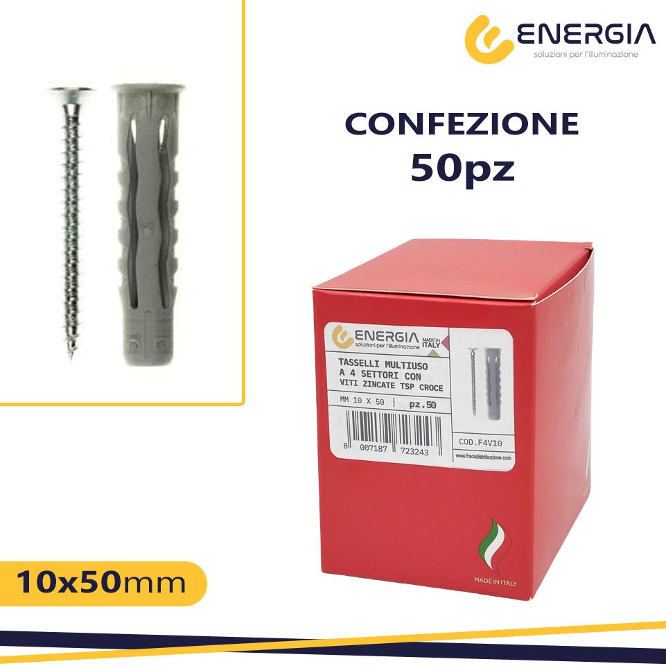 SCATOLA 50 TASS. 10MM MULTIUSO C/VITE