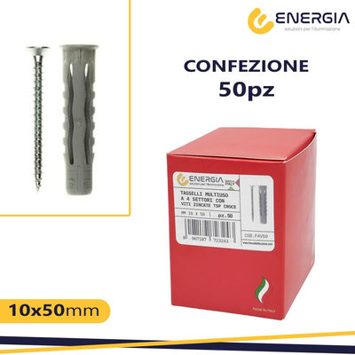 SCATOLA 50 TASS. 10MM MULTIUSO C/VITE