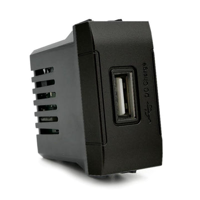 PRESA USB 5V=2A 829N/INT-LGT NERO 829N