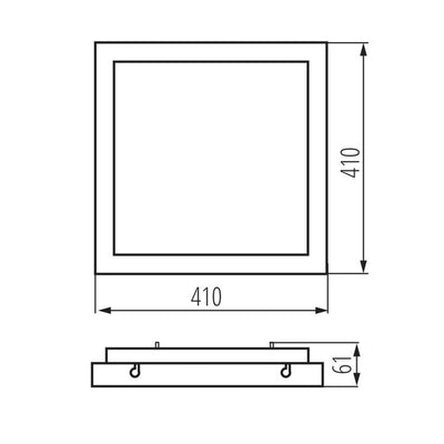 PLAFONIERA LED TYBIA LED 38W-NW B - KANLUX