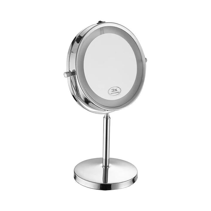 LAMPADA DA SPECCHIO A LED 3W 4 BATTERIE AA, CORPO IN NICHEL