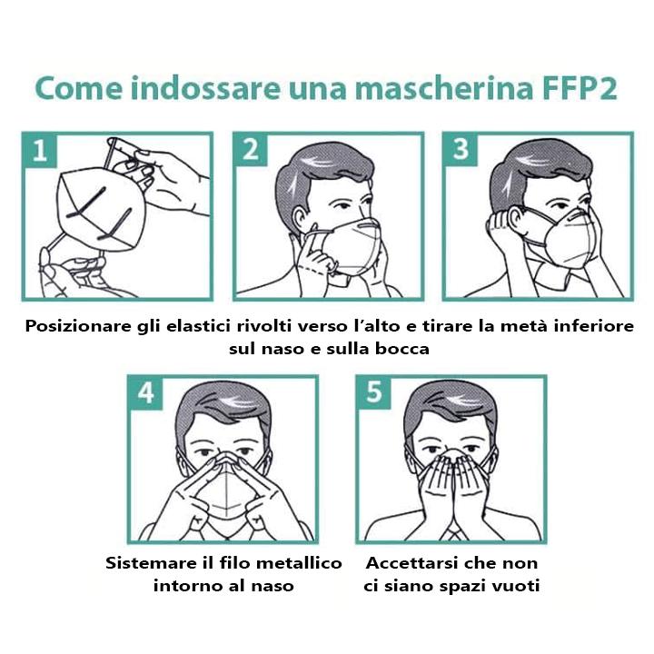MASCHERINA SEMI FILTRANTE FFP2 BIANCA