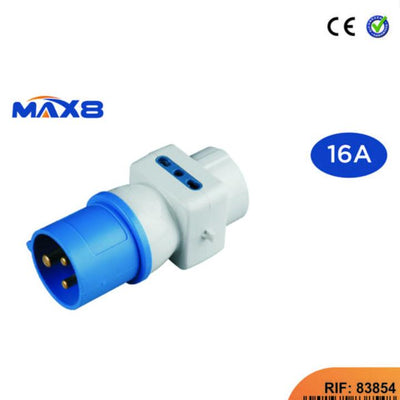 ADATT.1SPINA 2P+T 16A 250V 2 PR. 10/16A 250V 1PR.SCHUKO CAV