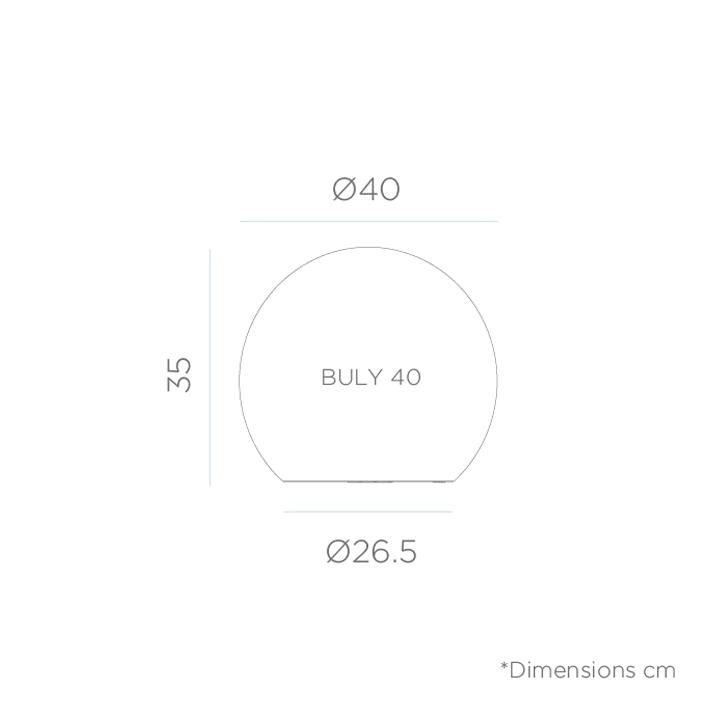 BULY 40 OUTDOOR 6400K CON CAVO 220V 600LM IP65
