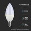 LED LAMPADINA SAMSUNG CHIP 5.5W E14 PLASTICA DIMMERABILE CANDELA 4000K