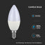 LED LAMPADINA SAMSUNG CHIP 5.5W E14 PLASTICA DIMMERABILE CANDELA 4000K