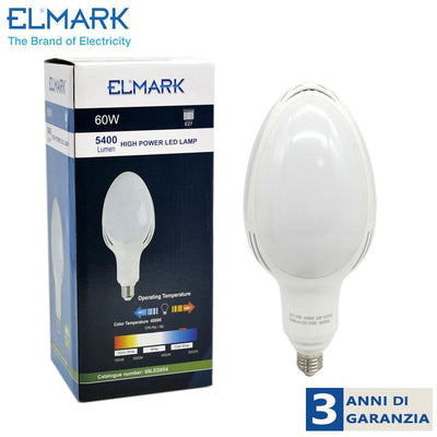 LAMPADA LED ALTA POTENZA 60W 6500K E27
