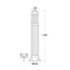 SAURO 1100 GRIGIO TRASP E27 FRANGILUCE RESINA BIANCO