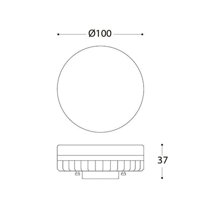 LAMPADINA GX53 10W CCT (3000-4000-6400K) 1200LUMEN