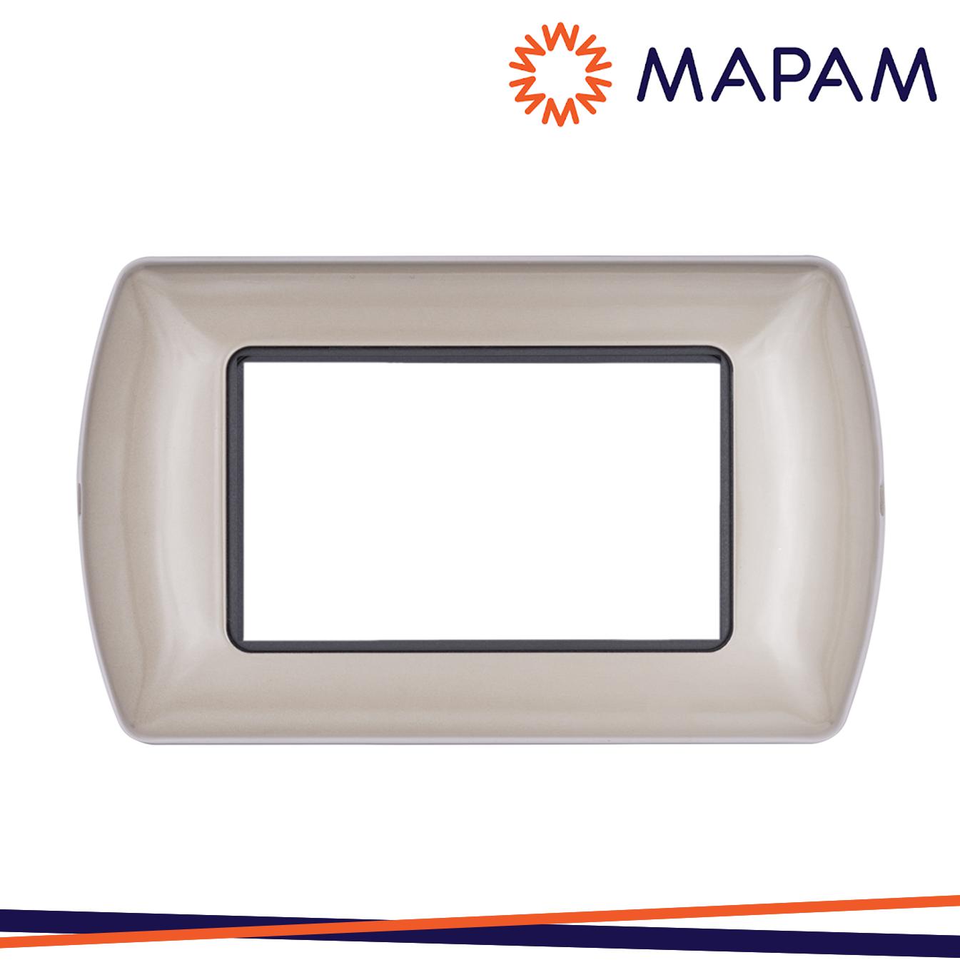 PLACCA 8804-08 4P CHAMPAGNE/INT METALLO