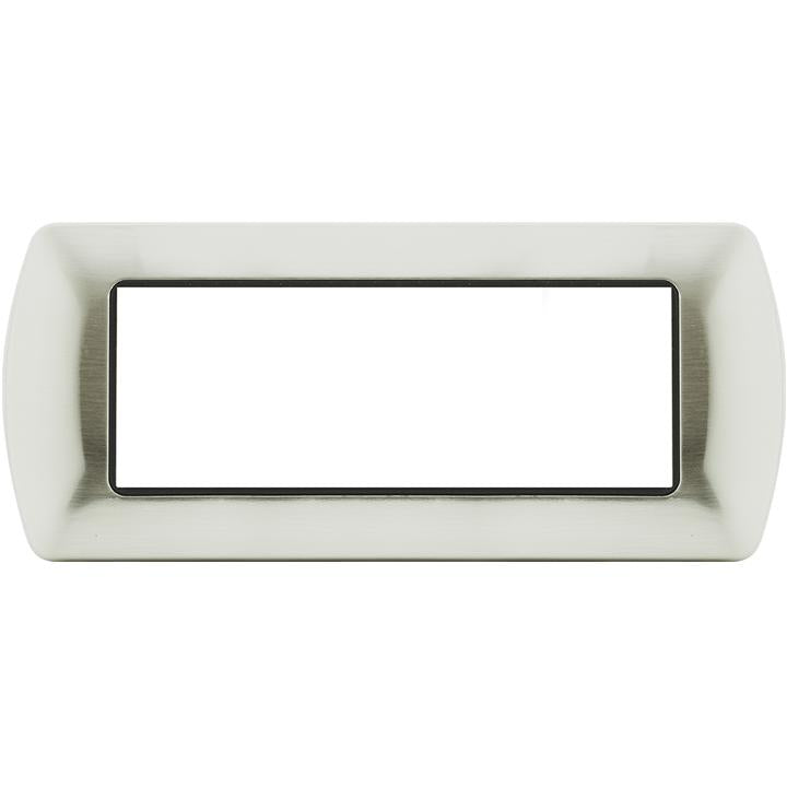 PLACCA 8807-05 7P ARGENTO SATINATO/INT METALLO