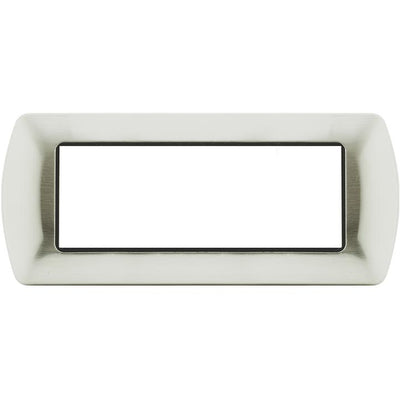 PLACCA 8807-05 7P ARGENTO SATINATO/INT METALLO
