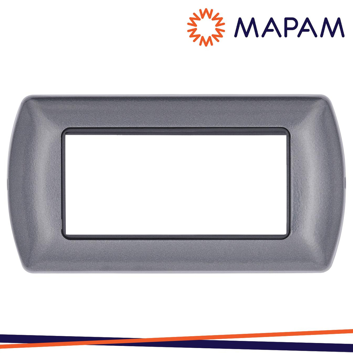 PLACCA 8807-26 7P ANTRACITE/INT METALLO