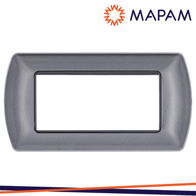 PLACCA 8807-26 7P ANTRACITE/INT METALLO