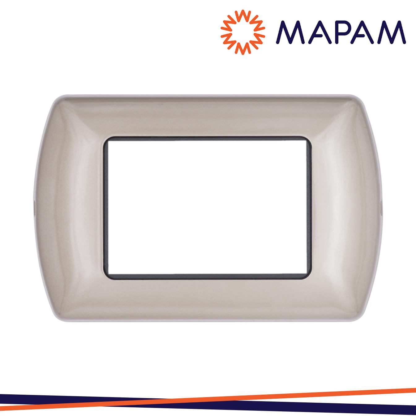 PLACCA 8803-08 3P CHAMPAGNE/INT METALLO