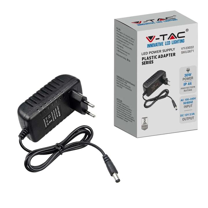 LED ALIMENTATORE 30W 12V 2.5A PLASTIC IP44