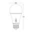 LAMPADINA E27 11W LED CCT 3000-4000-6500K