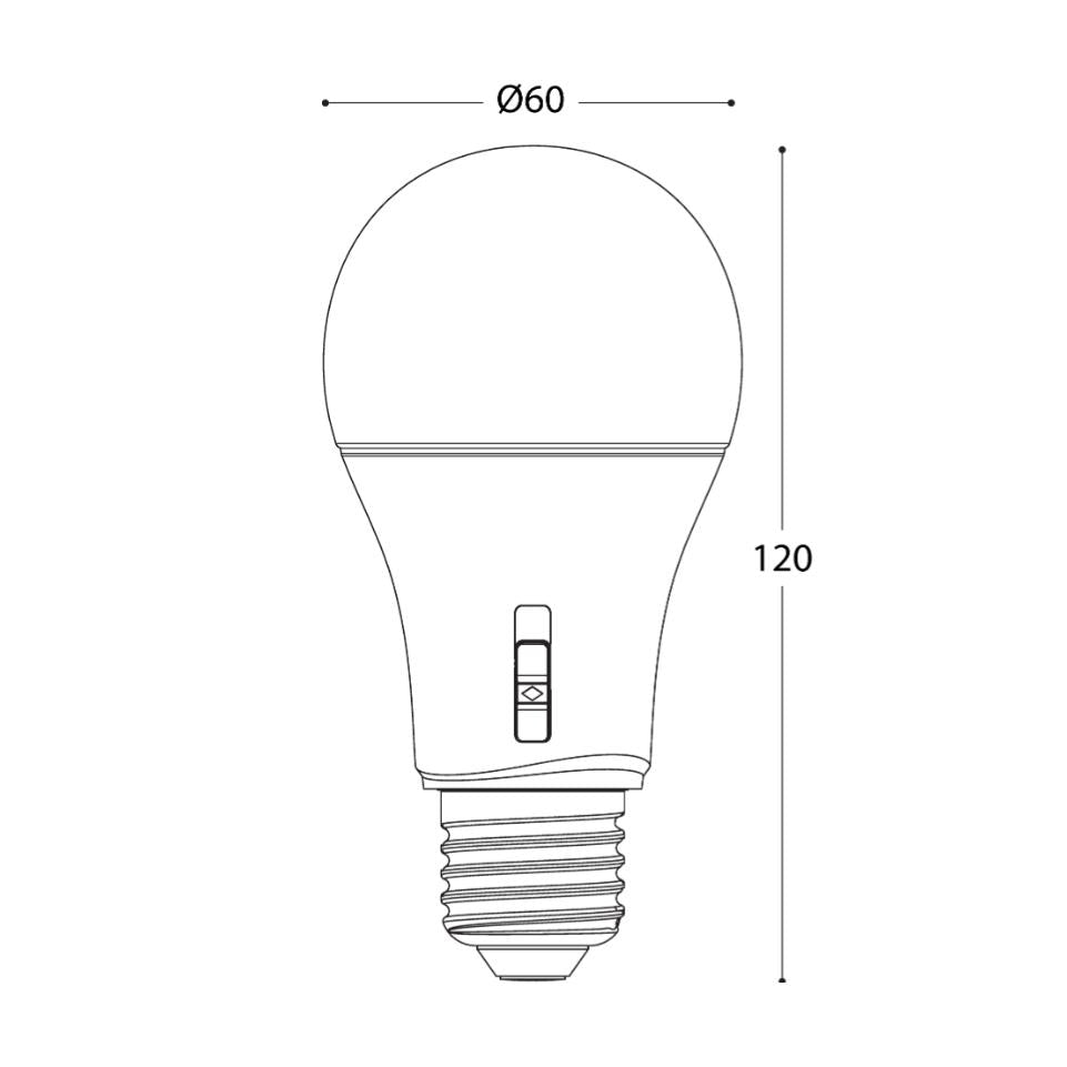 LAMPADINA E27 11W LED CCT 3000-4000-6500K