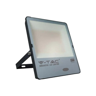 150W LED SENSORE CREPUSCOLARE PROIETTORE SAMSUNG CHIP 100 LM/W CORPO NERO 6500K