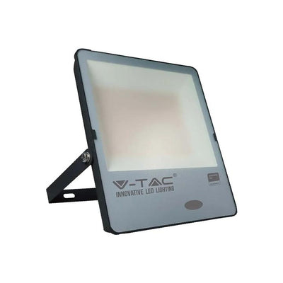 150W LED SENSORE CREPUSCOLARE PROIETTORE SAMSUNG CHIP 100 LM/W CORPO NERO 6500K