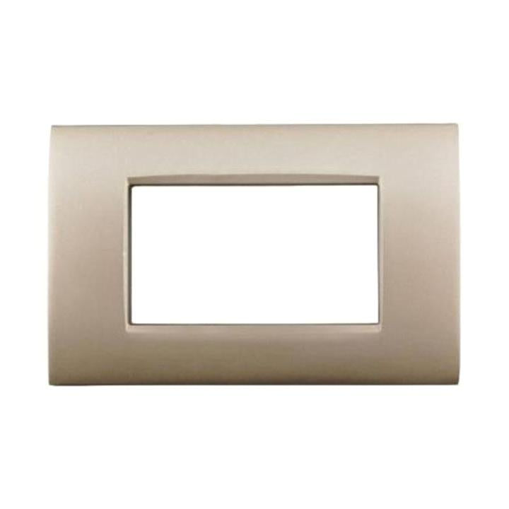 PLACCA METALLO T4 CBM7004-6 4P CHAMPAGNE