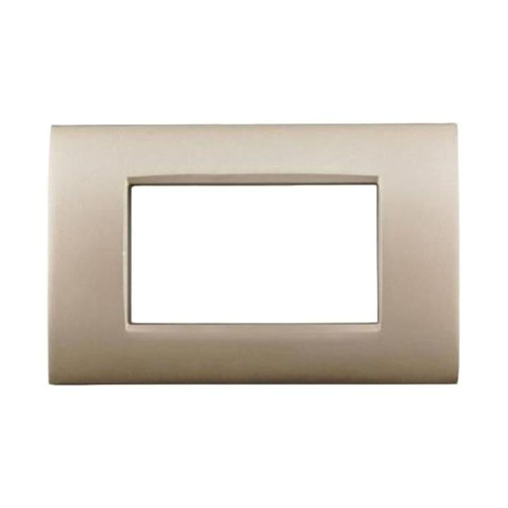 PLACCA METALLO T4 CBM7004-6 4P CHAMPAGNE