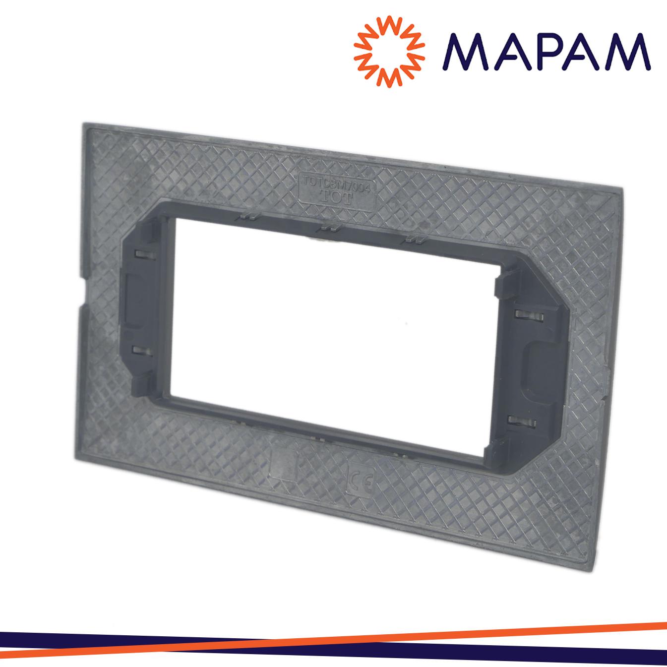 PLACCA METALLO T4 CBM7004-5 4P ANTRACITE