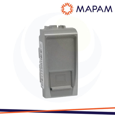 CONNETTORE RETE RJ45 8 PIN 5E 823A ALLUMINIO