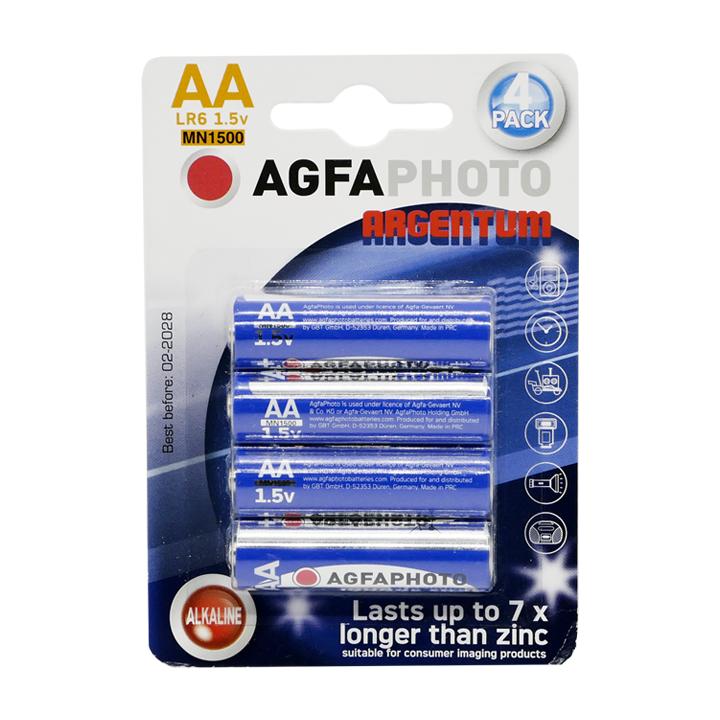 LR6 1,5V BATTERIE AA BLISTER 4PZ STILO ALCALINA AGFAPHOTO