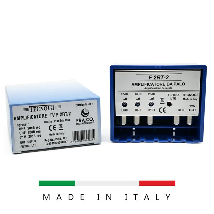 AMPLIFICATORE PALO 2XUHF 20DB REG + 3 B 20DB REG A 2 U.5G+4G