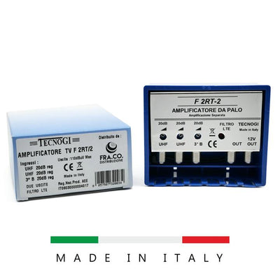 AMPLIFICATORE PALO 2XUHF 20DB REG + 3 B 20DB REG A 2 U.5G+4G
