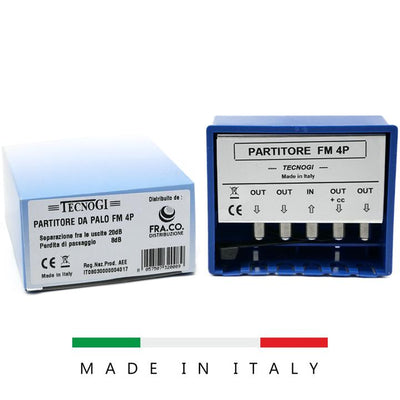 PARTITORE DA PALO A 4 USCITE