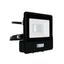 10W LED PIR SENSORE PROIETTORE SAMSUNG CHIP CORPO NERO 3000K 1M CAVO