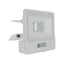 10W LED PIR SENSORE PROIETTORE SAMSUNG CORPO BIANCO  4000K 1M CAVO