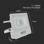 10W LED PIR SENSORE PROIETTORE SAMSUNG CORPO BIANCO  4000K 1M CAVO
