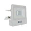 10W LED PIR SENSORE PROIETTORE SAMSUNG CORPO BIANCO  6400K 1M CAVO