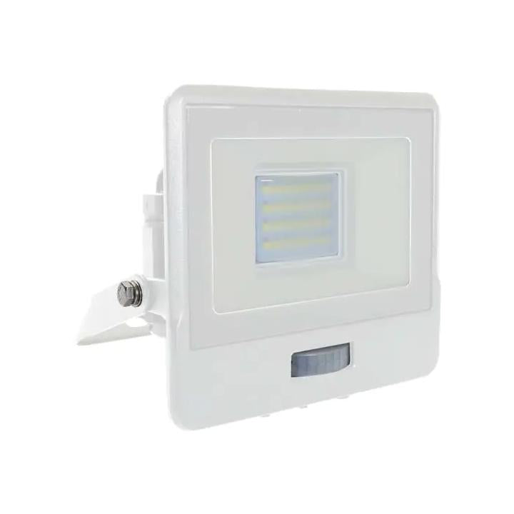 20W LED PIR SENSORE PROIETTORE SAMSUNG CORPO BIANCO  6500K