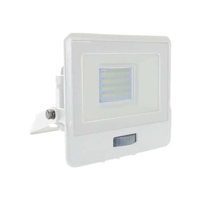 20W LED PIR SENSORE PROIETTORE SAMSUNG CORPO BIANCO  6500K