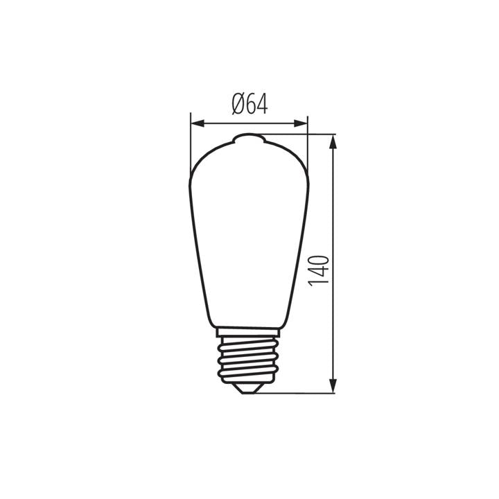 LAMPADINA LED XLED ST64C 7W-NW - KANLUX