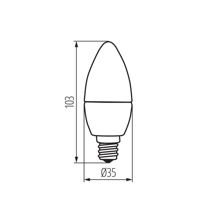 LAMPADINA LED DUN 4,5W E14-WW - KANLUX