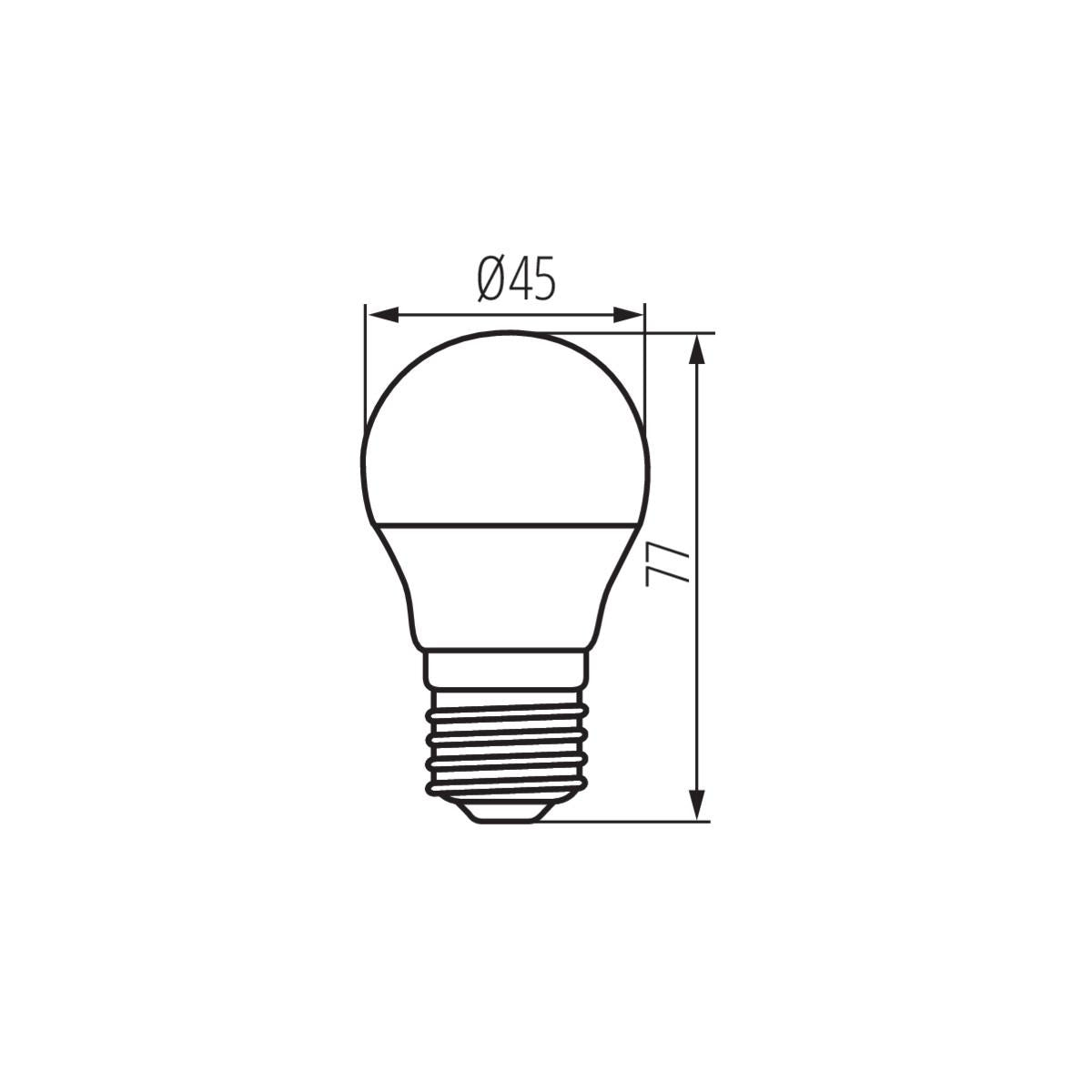 LAMPADINA LED BILO 4,5W E27-WW - KANLUX
